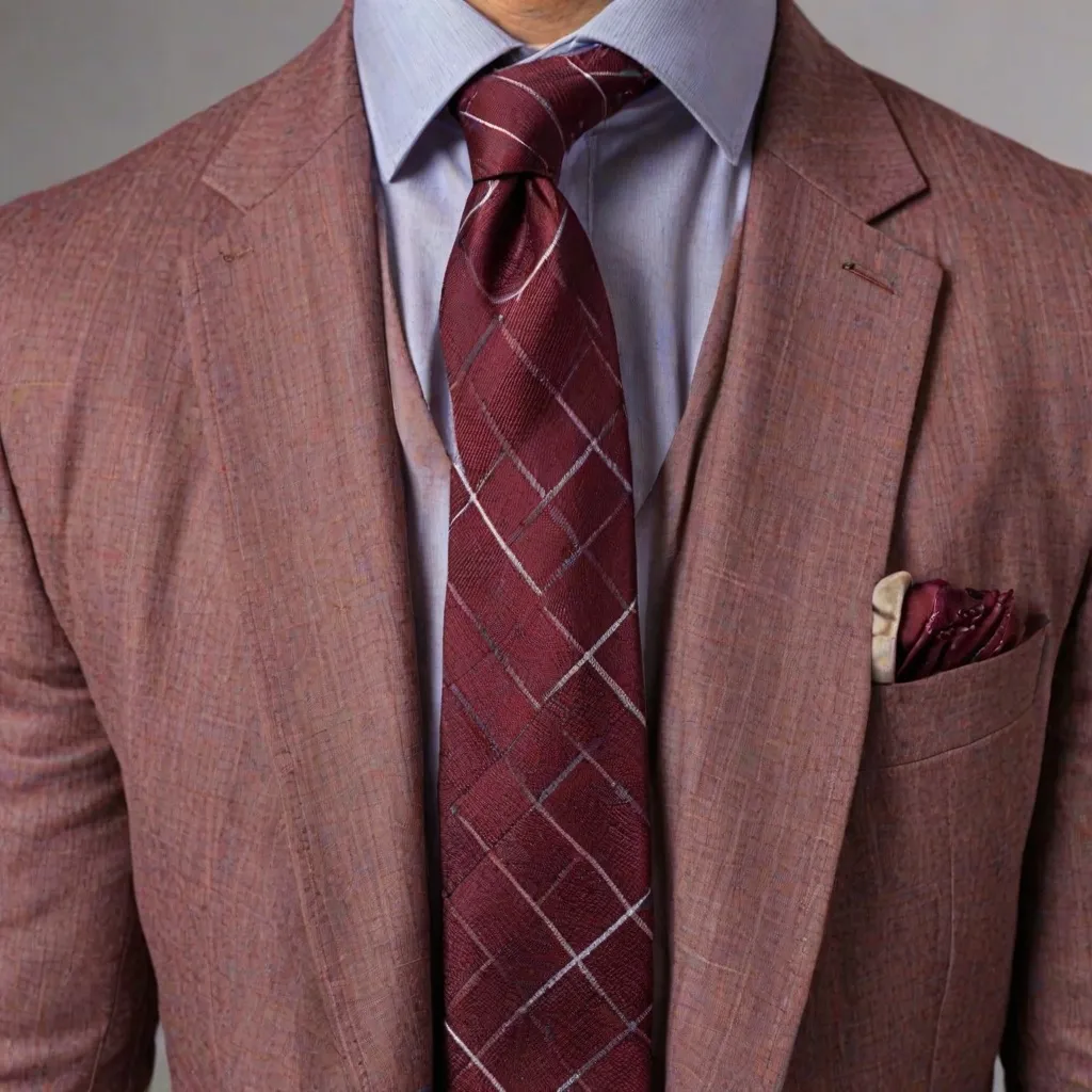 Jaki krawat do bordowej koszuli