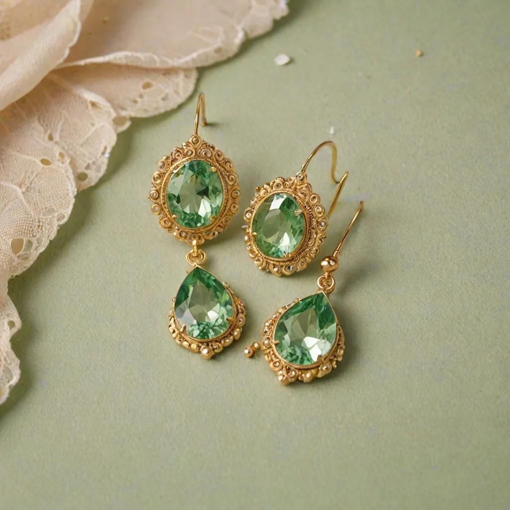 Jakie kolczyki do zielonej sukienki?